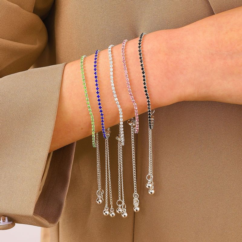 Classic Style Commute Geometric Tassel Alloy Inlay Rhinestones Women's Bracelets
