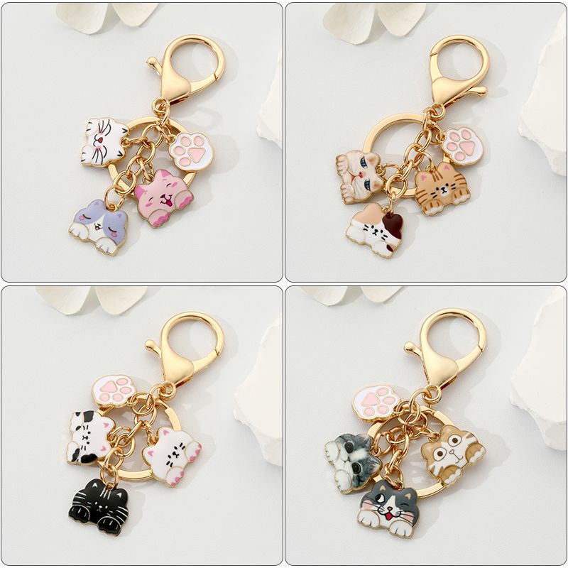 Simple Style Animal Alloy Printing Keychain