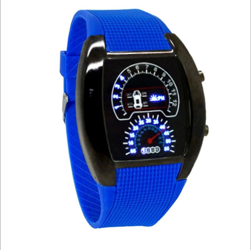 Estilo Simple Color Sólido Hebilla Electrónico Relojes Hombre