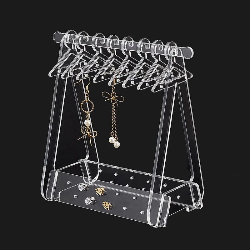 Nordic Style Simple Style Solid Color Arylic Patchwork Jewelry Rack