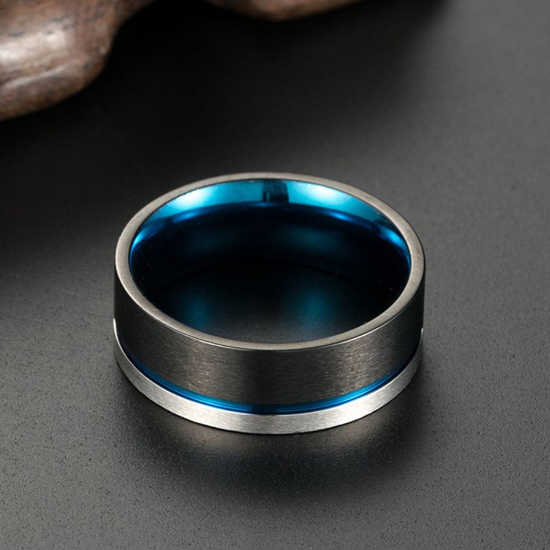 Basic Modern Style Classic Style Round 304 Stainless Steel Unisex Rings