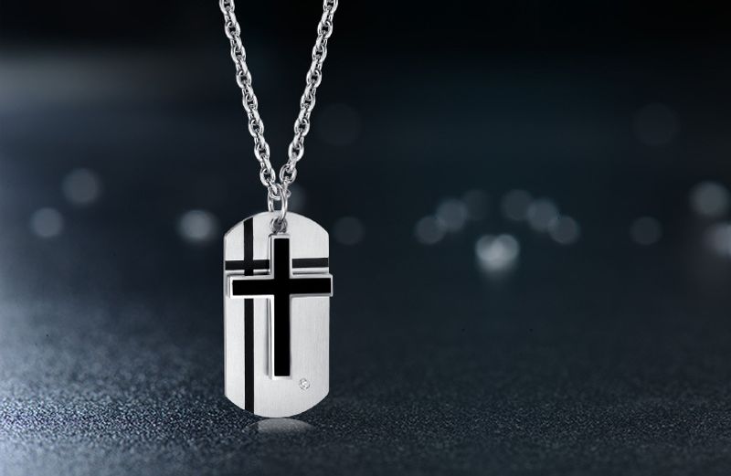 Modern Style Classic Style Cross 304 Stainless Steel Unisex Pendant Necklace