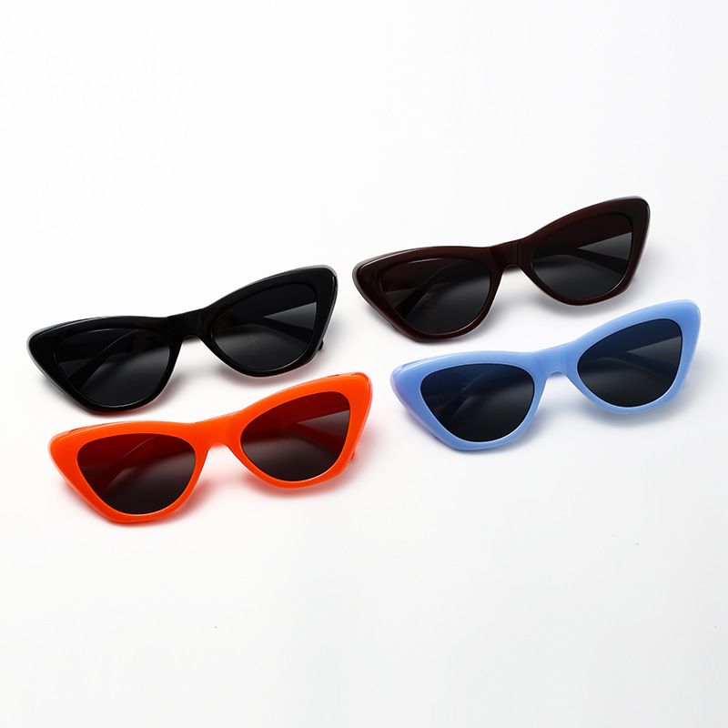 Streetwear Solid Color Pc Butterfly Frame Full Frame Women's Sunglasses