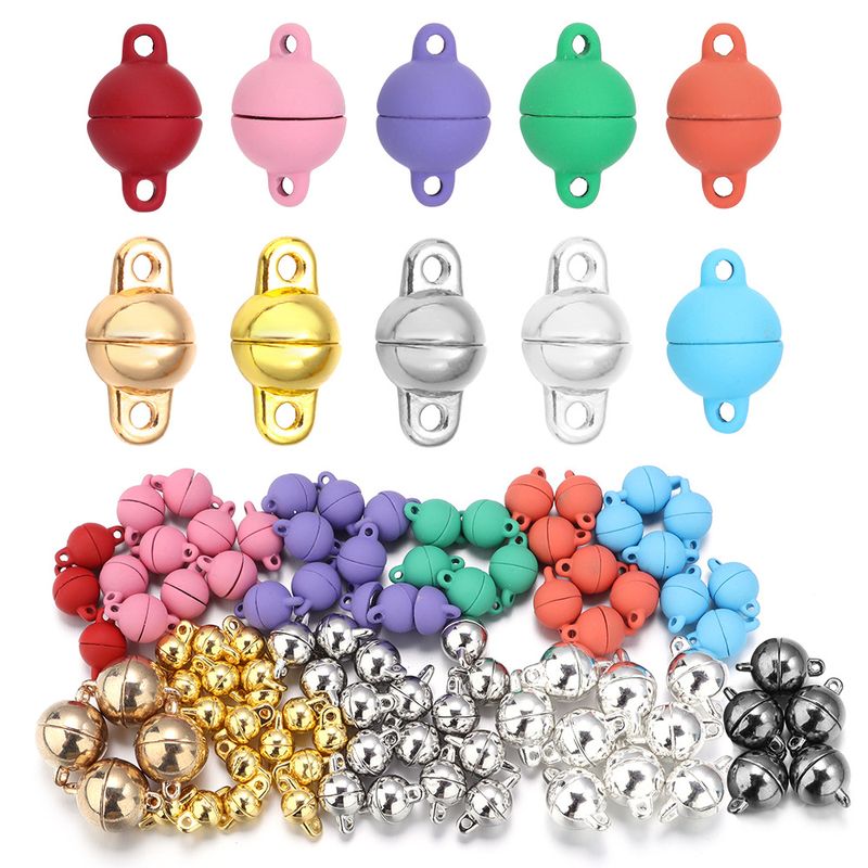 10 Pieces Alloy Solid Color Spacer Bars