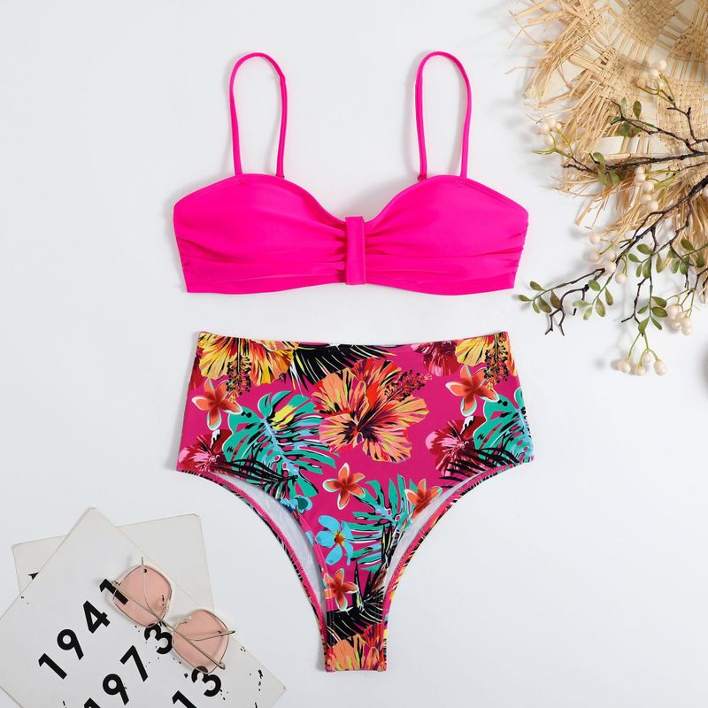 Mujeres Floral Ditsy Juego De 2 Piezas Bikinis Traje De Baño