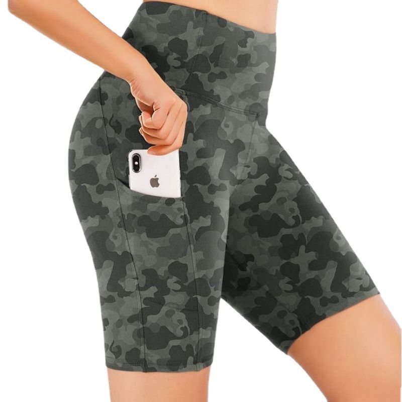 Women's Streetwear Solid Color Leopard Spandex Polyester Printing Active Bottoms Skinny Pants Sweatpants