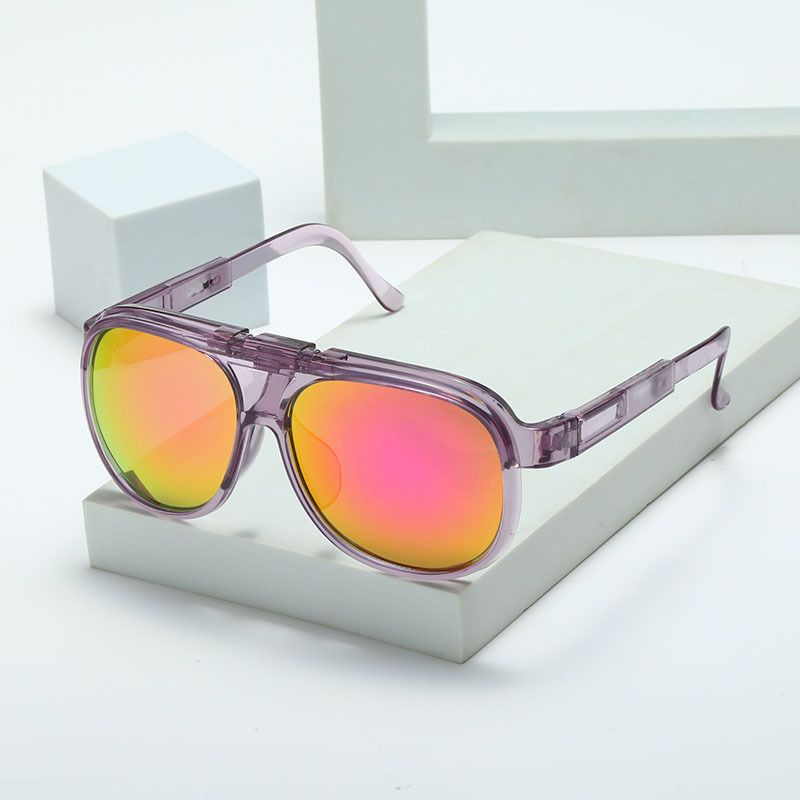 Hip-Hop Punk Solid Color Pc Toad Glasses Full Frame Glasses