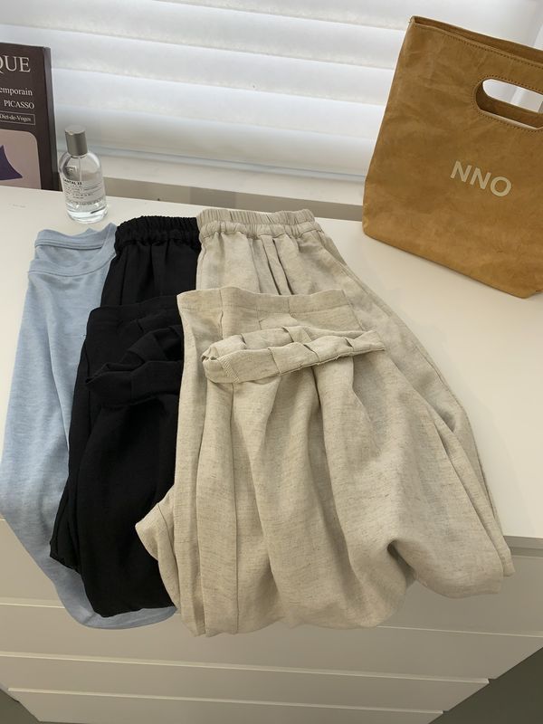 Women's Holiday Outdoor Vintage Style Solid Color Full Length Casual Pants