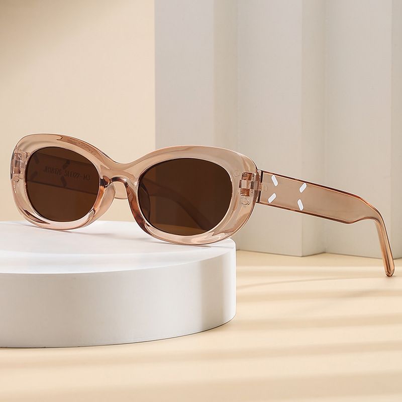 Basic Modern Style Classic Style Oval Pc Oval Frame Full Frame Women's Sunglasses