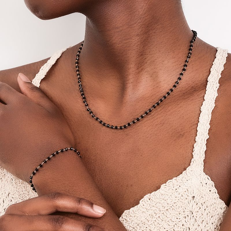 Basic Moderner Stil Klassischer Stil Geometrisch Glas Perlen Glas Frau Armbänder Halskette