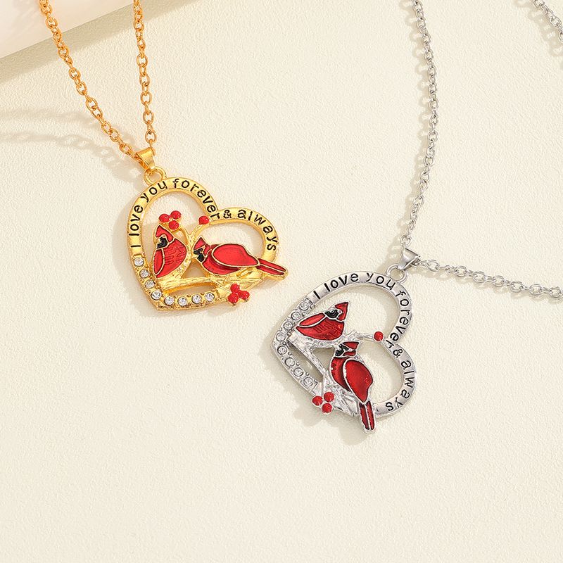 Wholesale Jewelry Pastoral Artistic Animal Life Tree Alloy Rhinestones Gold Plated Silver Plated Enamel Inlay Pendant Necklace