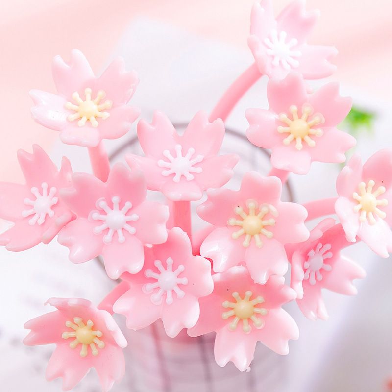 1 Piece Floral Learning PVC Casual Gel Pen