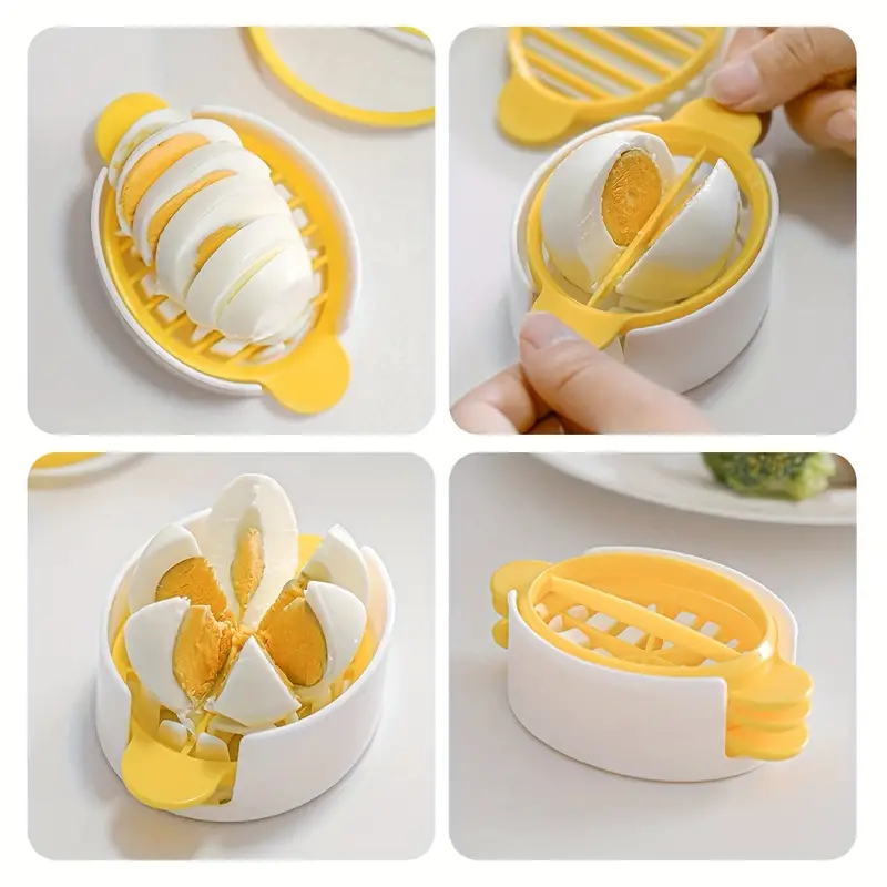 Simple Style Color Block Plastic Egg Cutter 1 Piece