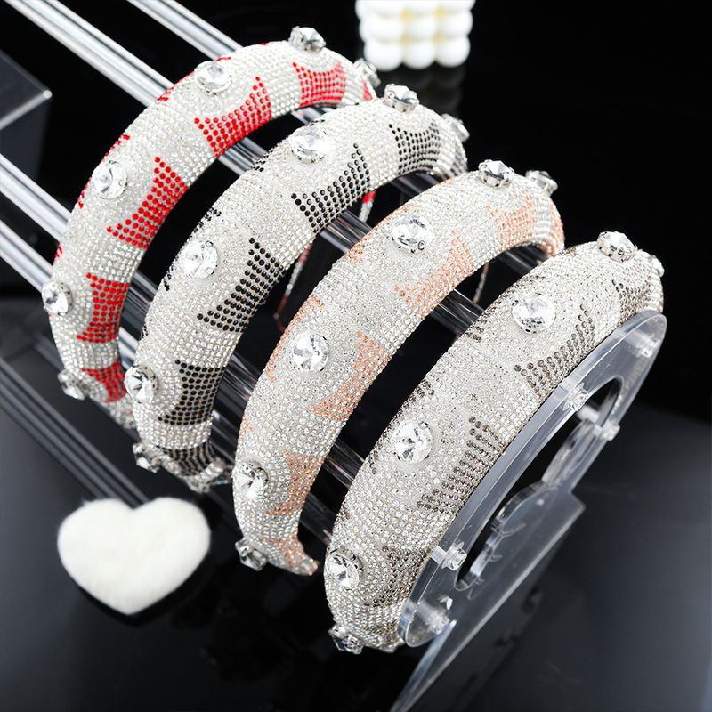 Women's Simple Style Geometric Rhinestone Hair Band