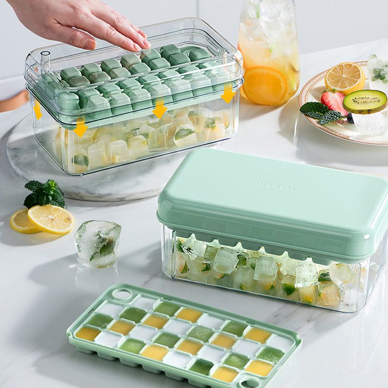 Simple Style Solid Color Plastic Ice Tray 1 Piece