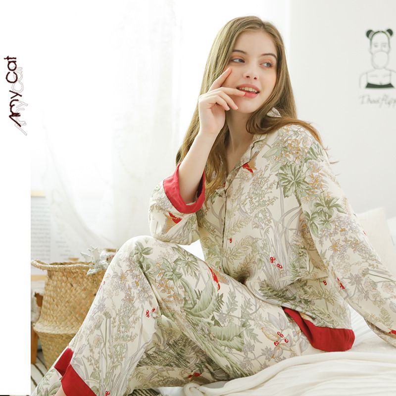 Holiday Daily Women's Simple Style Printing Polyester Pants Sets Pajama Sets