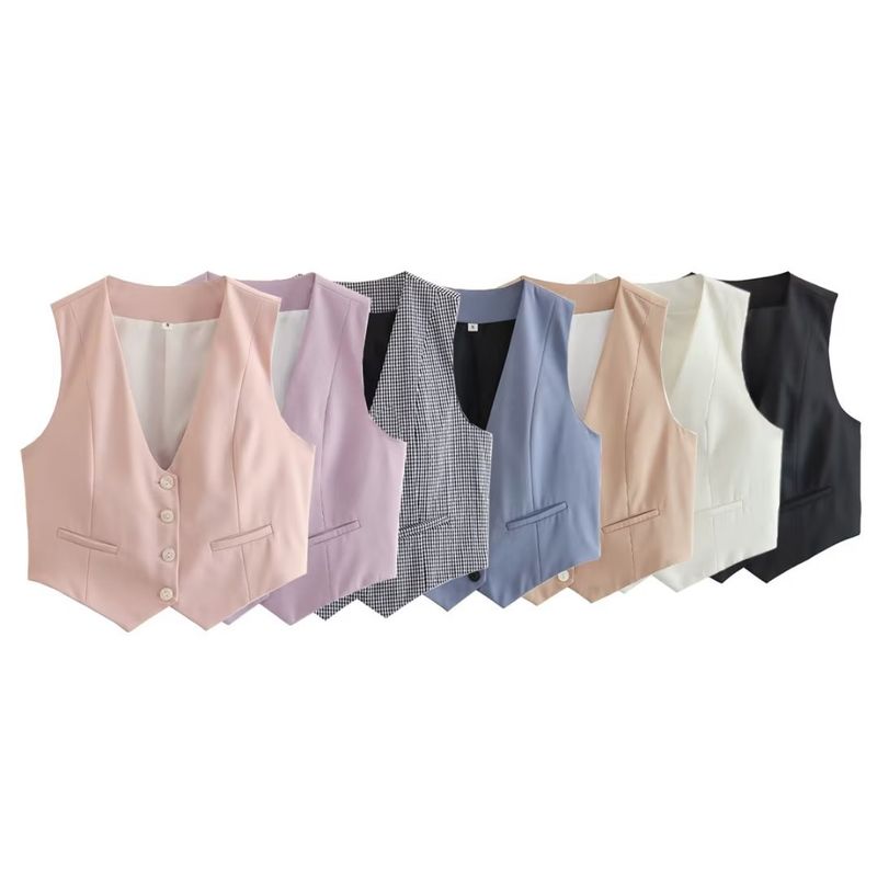 Women's Streetwear Solid Color Vest