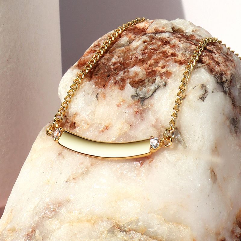 Cobre Chapados en oro de 18k Estilo Simple Estilo Clásico Enchapado Embutido Color Sólido Circón Collar Colgante