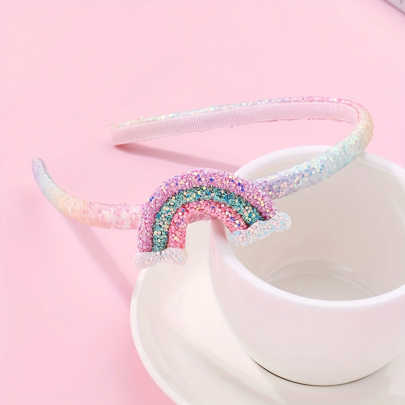 Frau Mädchen Elegant Prinzessin Glam Regenbogen Kunststoff Geschichtet Dreidimensional Haarband