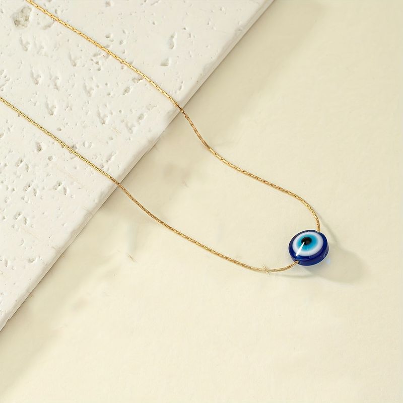 Wholesale Jewelry IG Style Classic Style Devil's Eye Alloy Pendant Necklace
