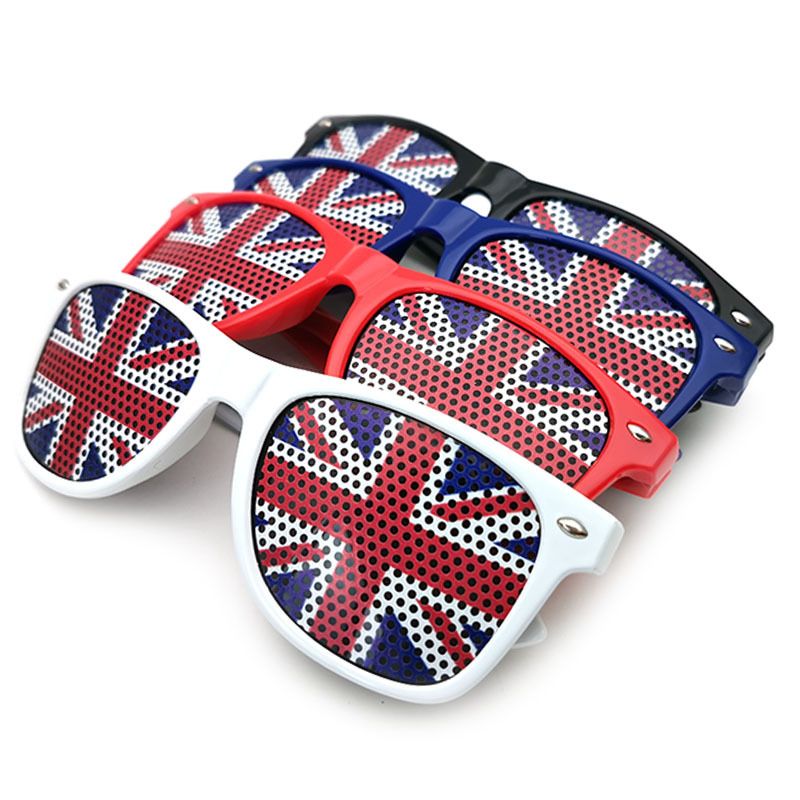 Casual Cool Style National Flag Ac Square Full Frame Glasses