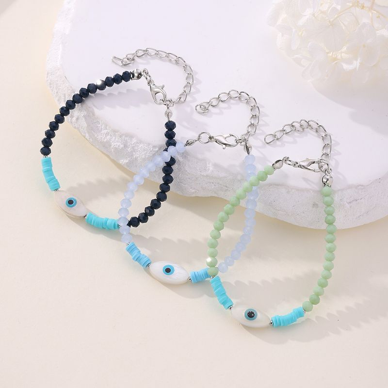 IG Style Modern Style Classic Style Eye Artificial Crystal Shell Beaded Women's Bracelets