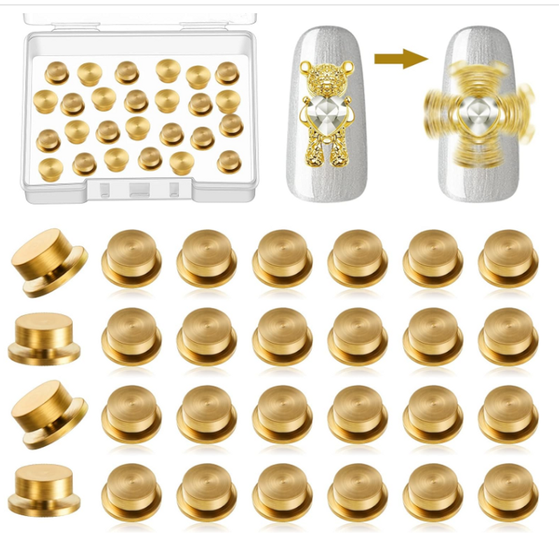 Basic Einfacher Stil Einfarbig Zinklegierung Nagel Accessoires 10 Stück/Paket