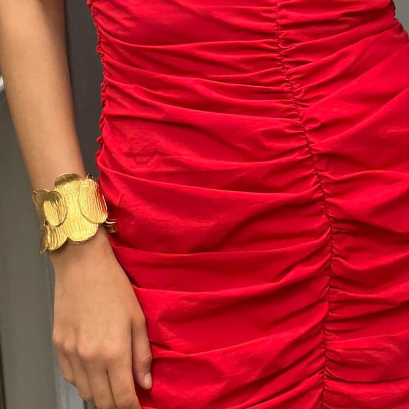 Bijoux En Gros Rétro Style Simple Couleur Unie Alliage Placage Bracelet