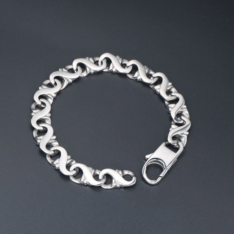 Gothic Cool Style Solid Color 304 Stainless Steel Men's Bracelets