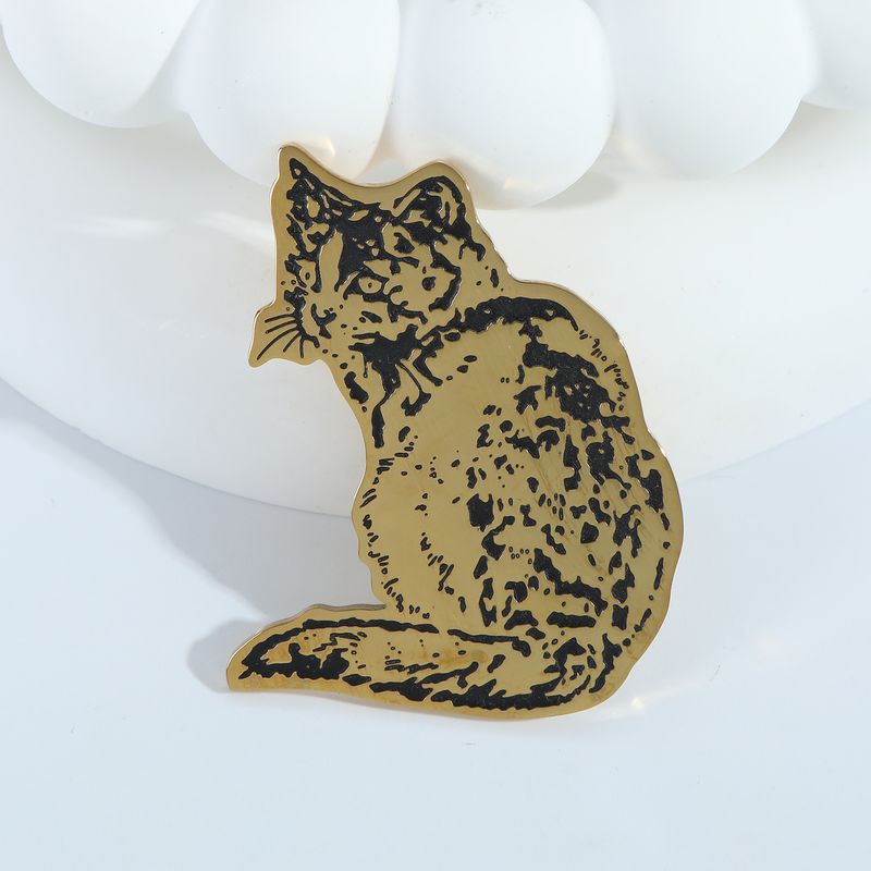 Cute Classic Style Animal Cat Alloy Women's Brooches 1 Piece