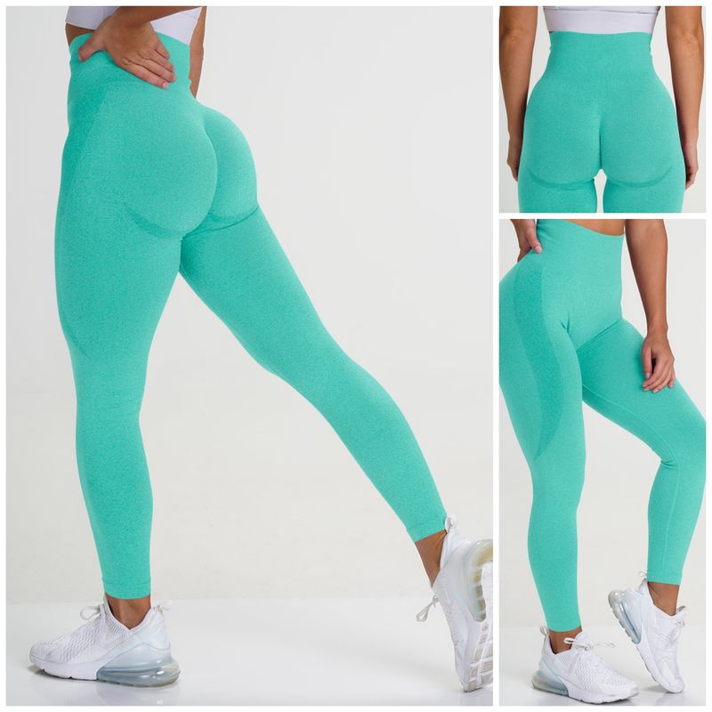 Casual Solid Color Nylon Active Bottoms Leggings