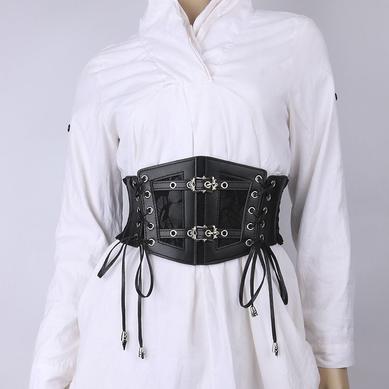 Simple Style Classic Style Solid Color Pu Leather Women's Corset Belts