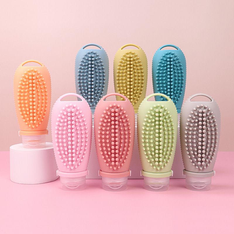 Casual Solid Color Edible Silicon Shampoo Brush