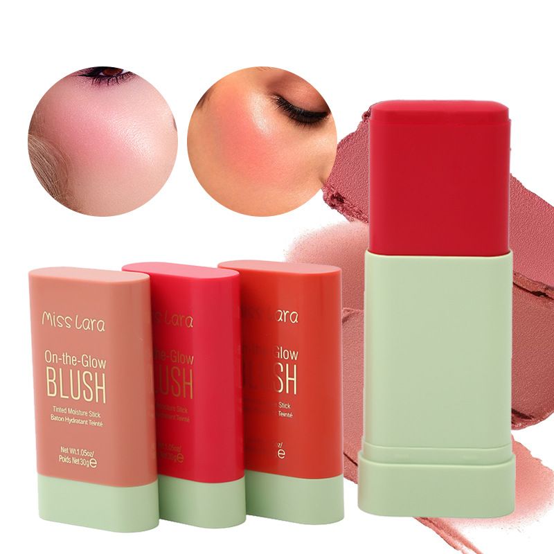 Retro Solid Color Plastic Blusher