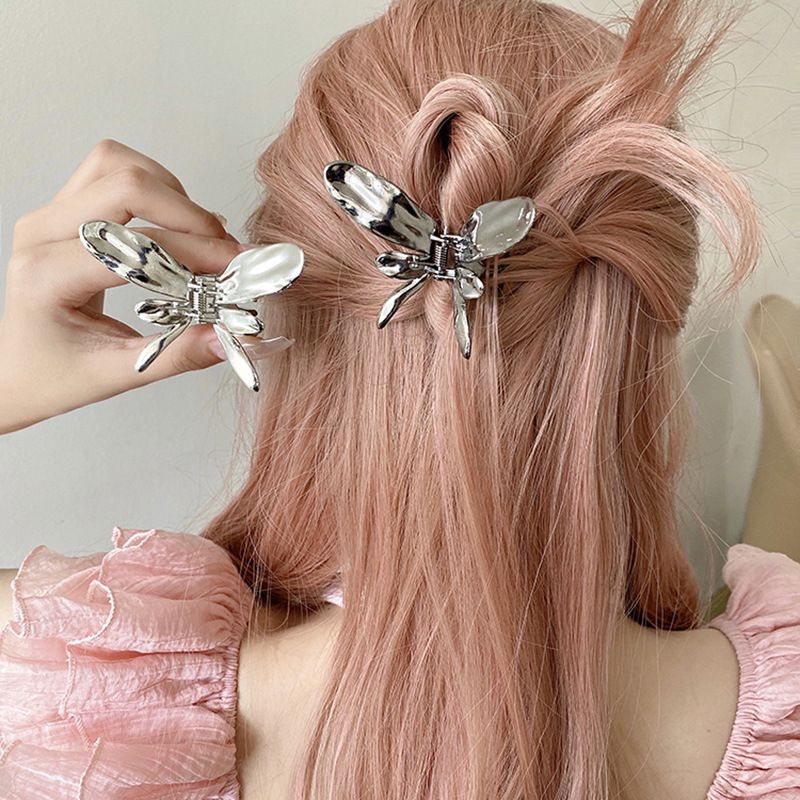 Women's Cute Butterfly Metal Plating Hair Claws