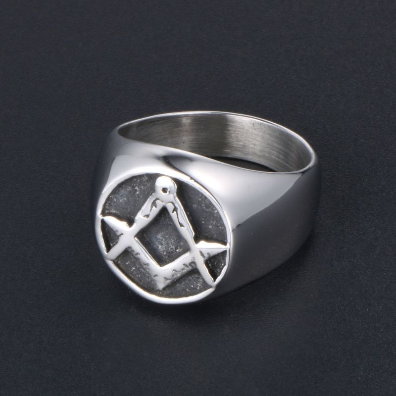 Edelstahl 304 IG-Stil Gotisch Punk Polieren Geometrisch Ringe