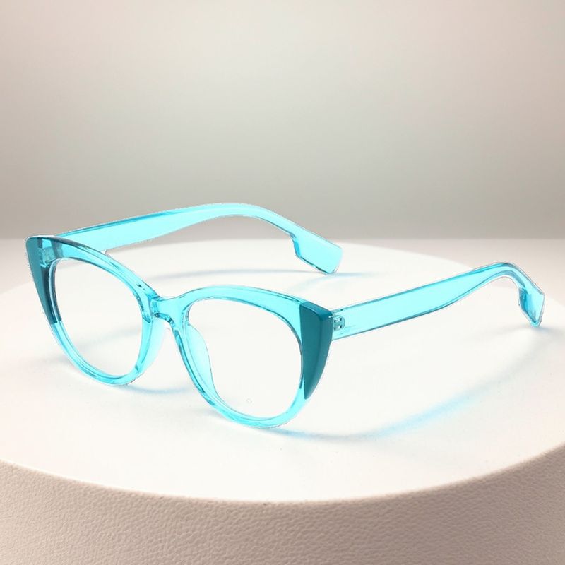 Estilo IG Casual Estilo Simple Bloque De Color Ordenador Personal Ojo De Gato Fotograma Completo Gafas Ópticas