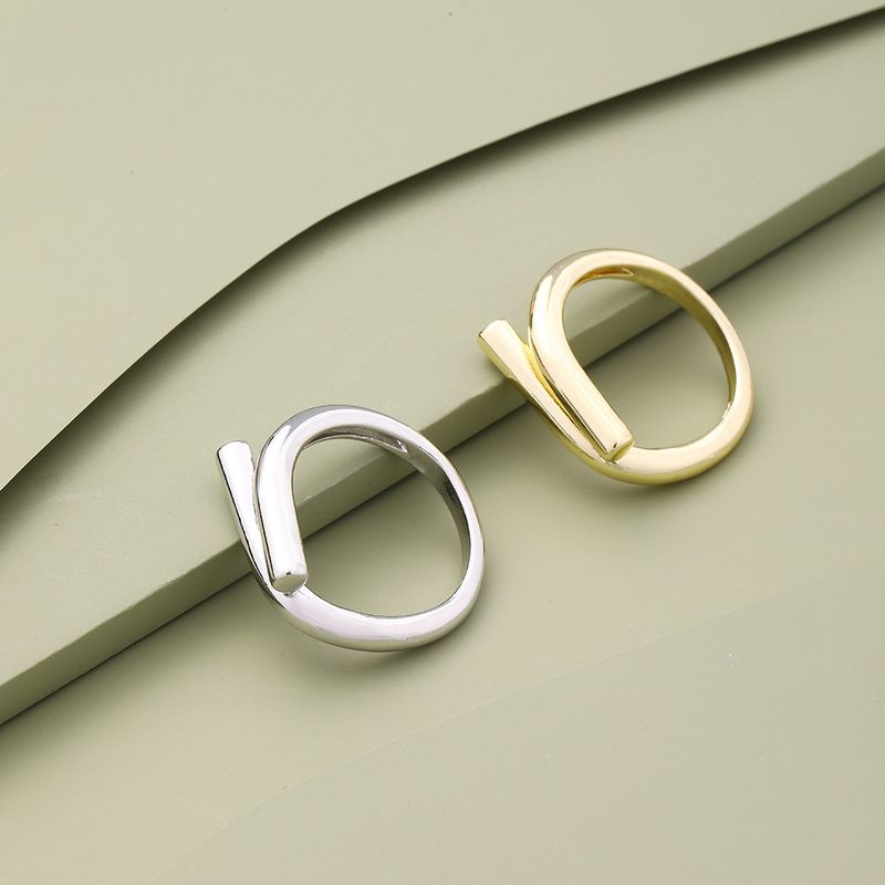 Basic Simple Style Classic Style Geometric Solid Color Alloy Wholesale Rings