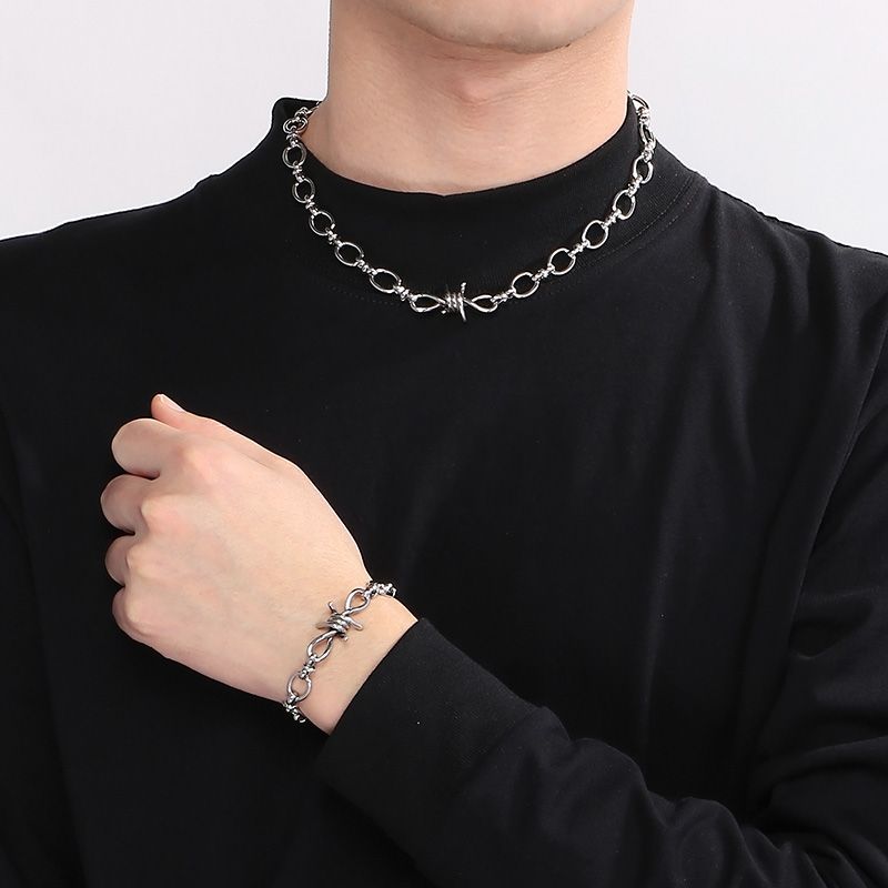304 Stainless Steel Simple Style Knot Bracelets Necklace