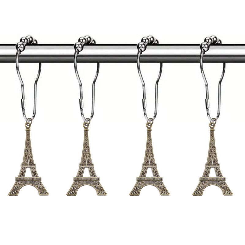 Lässig Eiffelturm Legierung Vorhang Haken