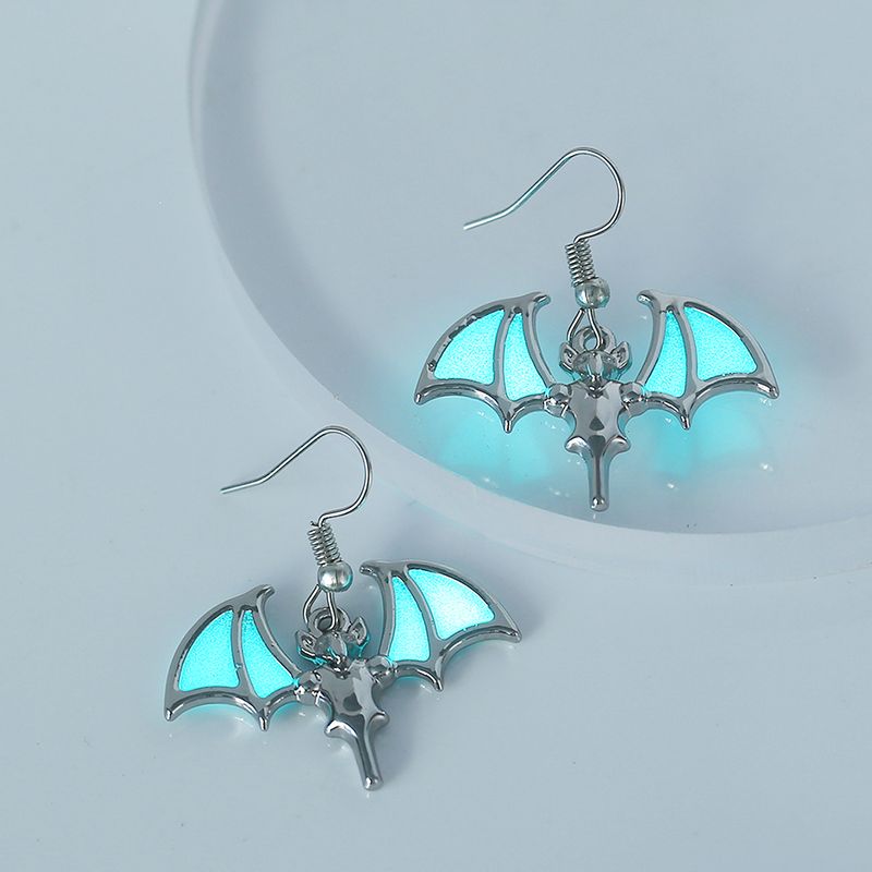 1 Pair IG Style Modern Style Cool Style Bat Resin Copper Zinc Alloy Drop Earrings