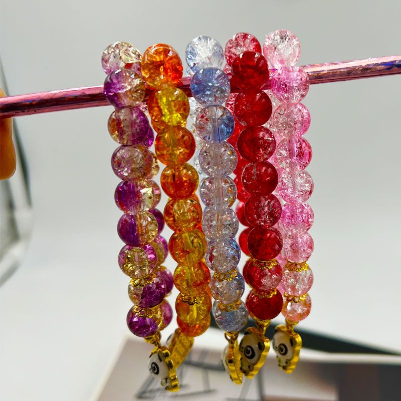 Wholesale Jewelry Glam Cute Shiny Panda Mostacilla Glass Beaded Bracelets