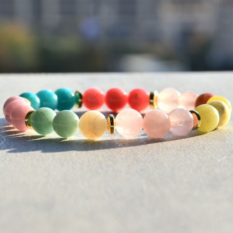 Großhandel Schmuck Lässig Retro Ethnischer Stil Irregulär Ein Naturstein Perlen Armbänder