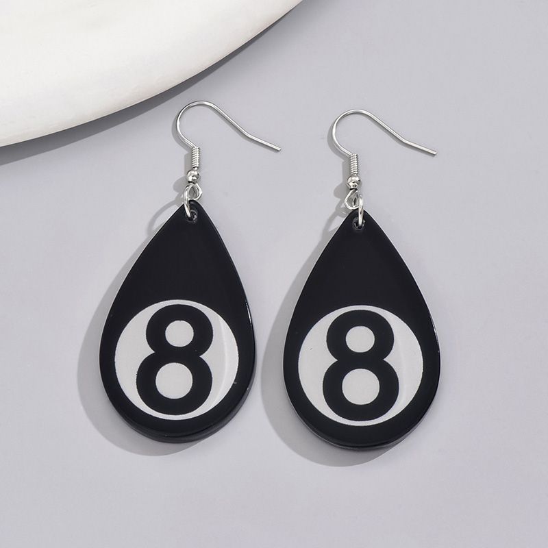 1 Pair Basic Modern Style Classic Style Infinity Water Droplets Arylic Drop Earrings