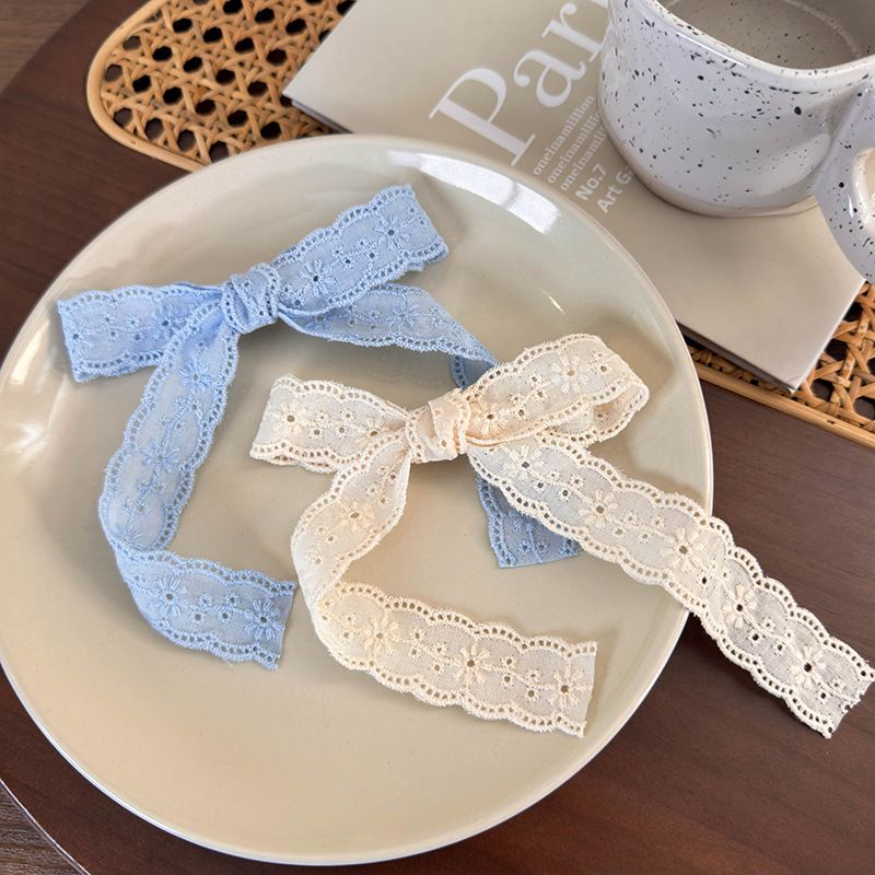 Women's Preppy Style Simple Style Bow Knot Cloth Bowknot Hair Clip