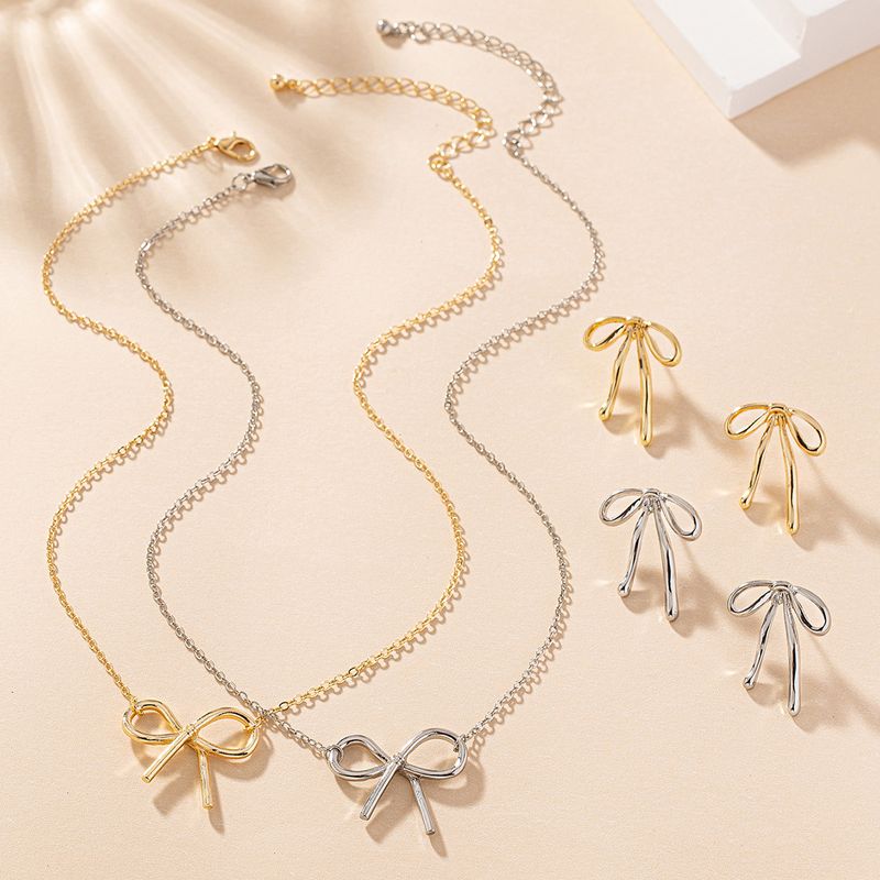 IG Style Sweet Simple Style Bow Knot Alloy Women's Jewelry Set
