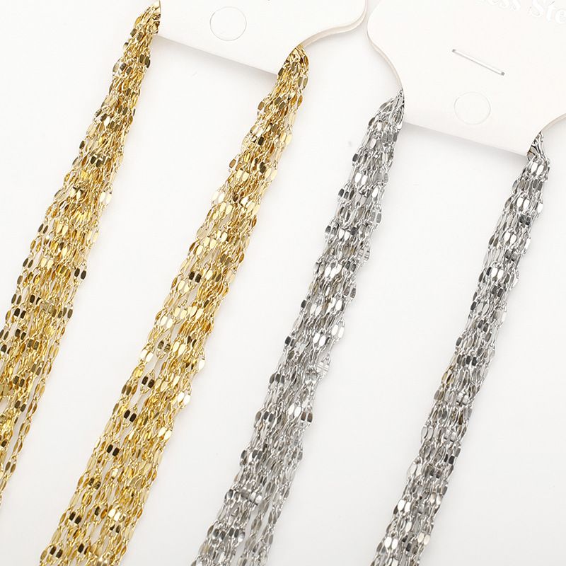 1 Piece 667 Stainless Steel Solid Color Chain