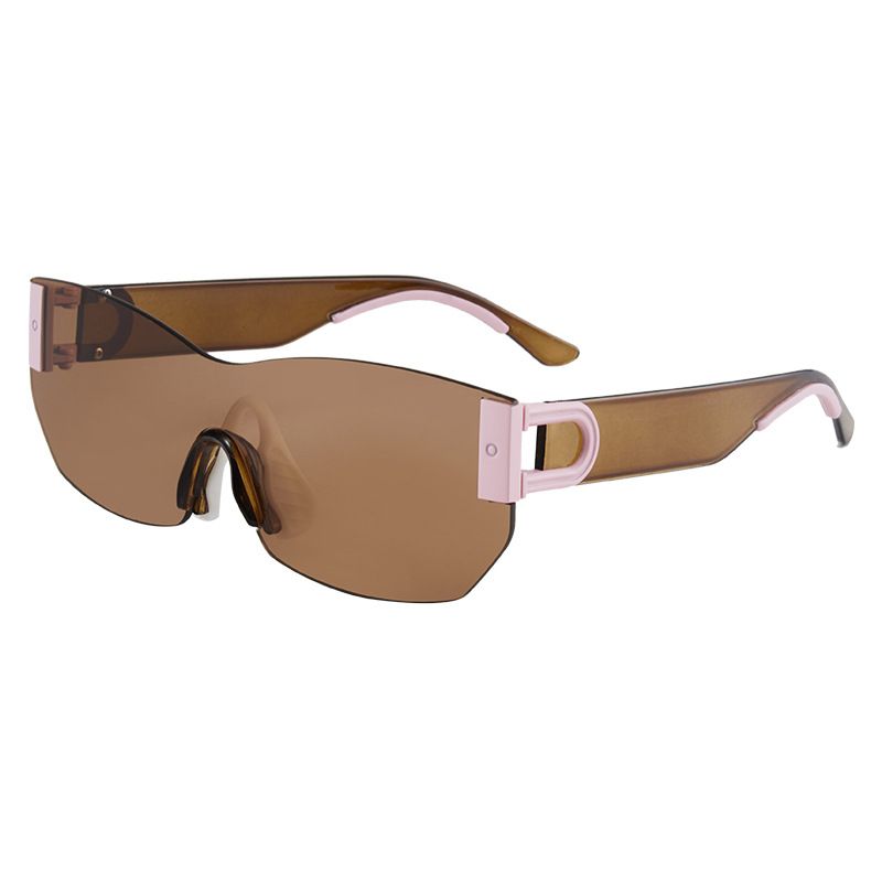 Elegant Strassenmode Geometrisch Pc Ovaler Rahmen Rahmenlos Brille