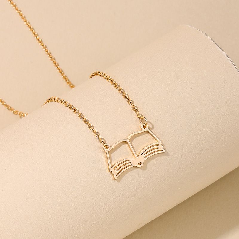 Lady Book Alloy Plating Women's Pendant Necklace