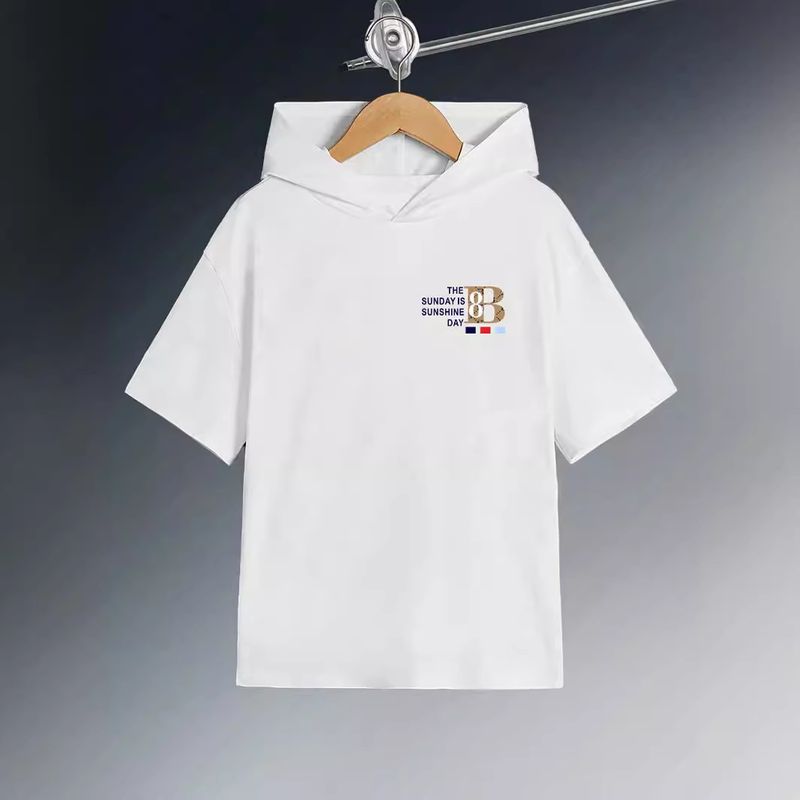 Décontractée Des Sports Lettre Couleur Unie Polyester T-shirts & Chemises
